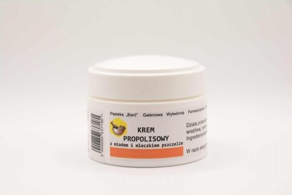 Krem propolisowy z miodem i mleczkiem pszczelim – 50 ml